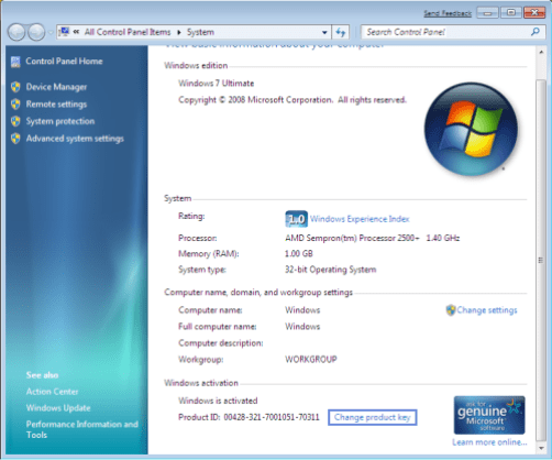 windows 7 free download with product key